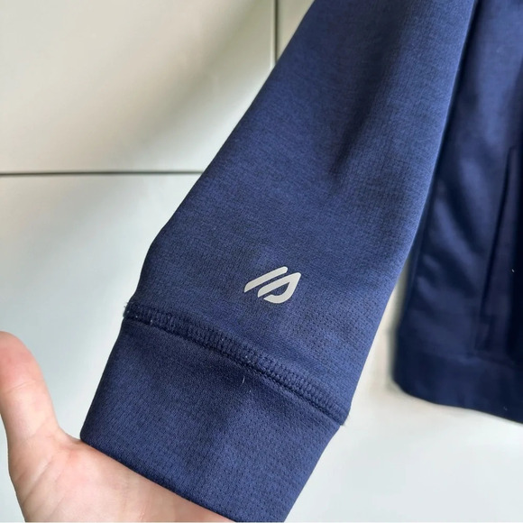 Eddie Bauer Mens FreeDry Jacket Hoodie Size Large Zip Front Navy - Picture 2 of 6